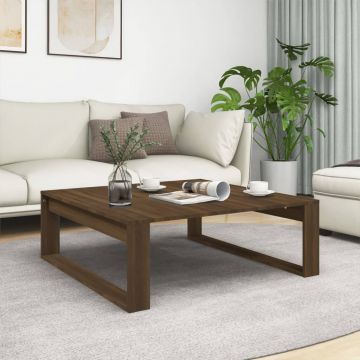 Gossi masuta de cafea, stejar maro, 100x100x35 cm, lemn prelucrat