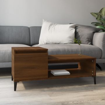 Gossi masuta de cafea, stejar maro, 100x50x45 cm, lemn prelucrat