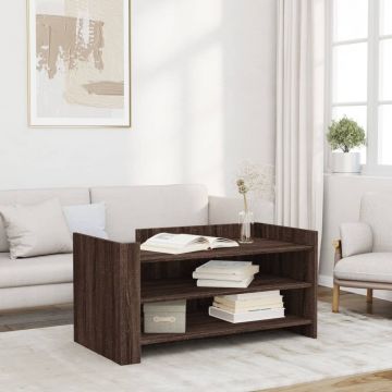 Gossi masuta de cafea, stejar maro, 100x50x50 cm, lemn prelucrat