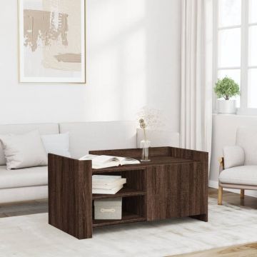 Gossi masuta de cafea, stejar maro, 100x50x50 cm, lemn prelucrat