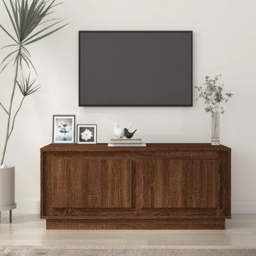 Gossi masuta de cafea, stejar maro, 102x50x44 cm, lemn prelucrat