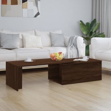 Gossi masuta de cafea, stejar maro, 150x50x35 cm, lemn prelucrat
