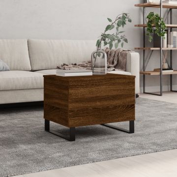Gossi masuta de cafea, stejar maro, 60x44,5x45 cm, lemn prelucrat