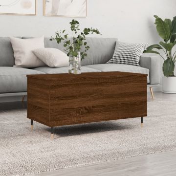 Gossi masuta de cafea, stejar maro, 90x44,5x45 cm, lemn compozit