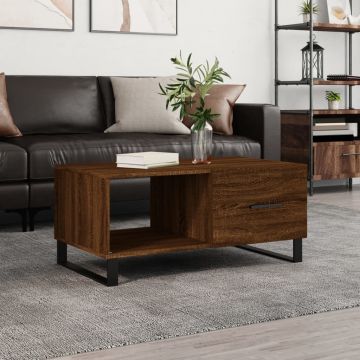 Gossi masuta de cafea, stejar maro, 90x50x40 cm, lemn prelucrat