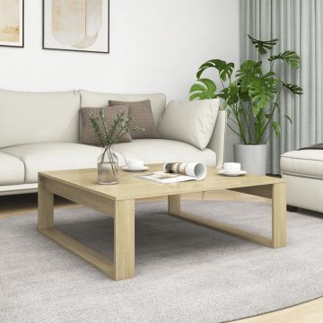 Gossi masuta de cafea, stejar sonoma, 100x100x35 cm, lemn prelucrat