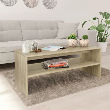 Gossi masuta de cafea, stejar sonoma, 100x40x40 cm, lemn prelucrat
