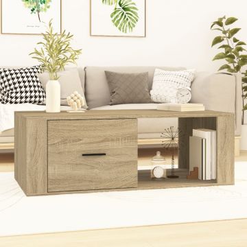 Gossi masuta de cafea, stejar sonoma, 100x50,5x35 cm, lemn compozit