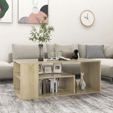 Gossi masuta de cafea, stejar sonoma, 100x50x40 cm, lemn prelucrat