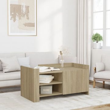 Gossi masuta de cafea, stejar sonoma, 100x50x50 cm, lemn prelucrat