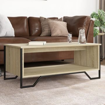 Gossi masuta de cafea, stejar sonoma, 100x51x40 cm, lemn prelucrat