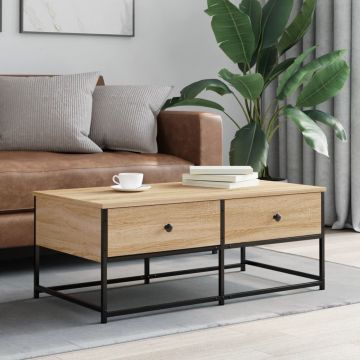 Gossi masuta de cafea, stejar sonoma, 100x51x40 cm, lemn prelucrat