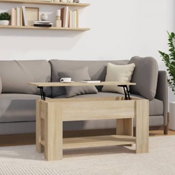 Gossi masuta de cafea, stejar sonoma, 101x49x52 cm, lemn prelucrat