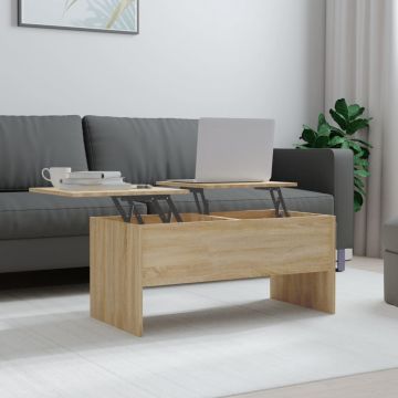 Gossi masuta de cafea, stejar sonoma, 102x50,5x46,5cm, lemn prelucrat