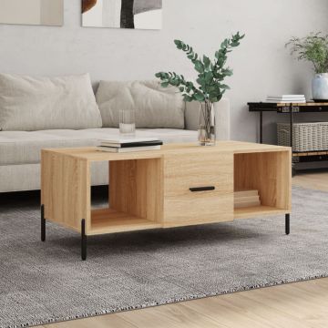 Gossi masuta de cafea, stejar sonoma, 102x50x40 cm, lemn prelucrat