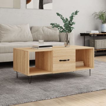Gossi masuta de cafea, stejar sonoma, 102x50x40 cm, lemn prelucrat