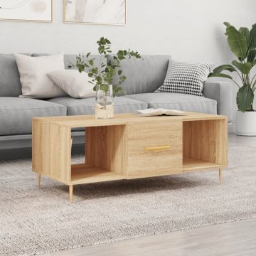 Gossi masuta de cafea, stejar sonoma, 102x50x40 cm, lemn prelucrat