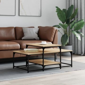 Gossi masuta de cafea, stejar sonoma, 102x60x45 cm, lemn prelucrat