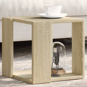 Gossi masuta de cafea, stejar sonoma, 32x32x30 cm, lemn prelucrat