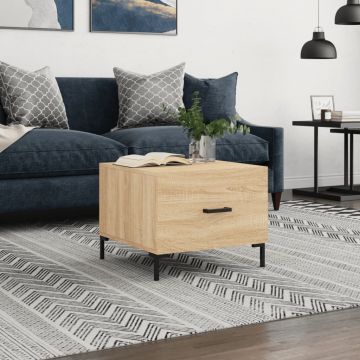 Gossi masuta de cafea, stejar sonoma, 50x50x40 cm, lemn prelucrat