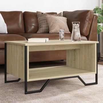 Gossi masuta de cafea, stejar sonoma, 75x51x40 cm, lemn prelucrat