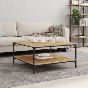 Gossi masuta de cafea, stejar sonoma, 80x80x40 cm, lemn prelucrat