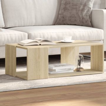 Gossi masuta de cafea, stejar sonoma, 89,5x48x30 cm, lemn prelucrat