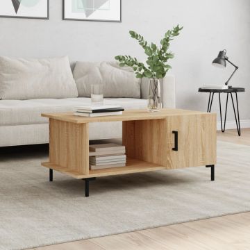 Gossi masuta de cafea, stejar sonoma, 90x50x40 cm, lemn prelucrat