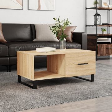 Gossi masuta de cafea, stejar sonoma, 90x50x40 cm, lemn prelucrat