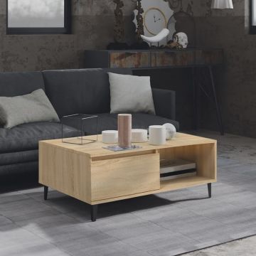 Gossi masuta de cafea, stejar sonoma, 90x60x35 cm, lemn prelucrat
