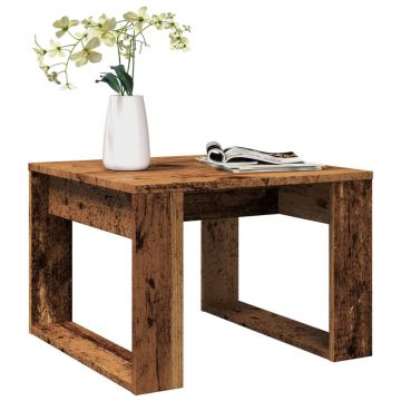 Gossi masuta laterala, lemn vechi, 50x50x35 cm, lemn prelucrat
