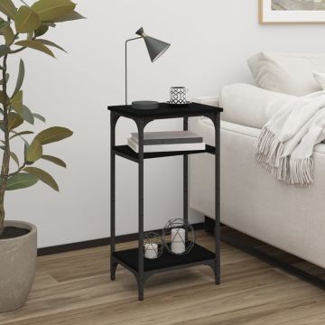 Gossi masuta laterala, negru, 40x30x75 cm, lemn prelucrat