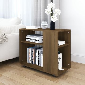 Gossi masuta laterala, stejar maro, 70x35x55 cm, lemn prelucrat