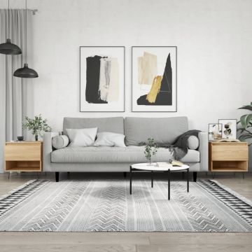 Gossi mese de cafea 2 buc. stejar sonoma 50x46x50 cm lemn compozit
