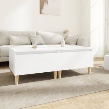 Gossi mese laterale, 2 buc., alb, 50x46x35 cm, lemn compozit