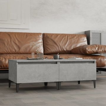 Gossi mese laterale, 2 buc., gri beton, 50x46x35 cm, lemn compozit