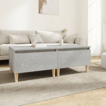 Gossi mese laterale, 2 buc., gri beton, 50x46x35 cm, lemn compozit