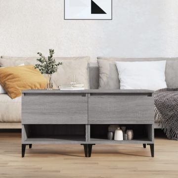 Gossi mese laterale, 2 buc., gri sonoma, 50x46x50 cm, lemn compozit