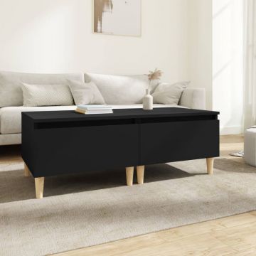 Gossi mese laterale, 2 buc., negru, 50x46x35 cm, lemn compozit