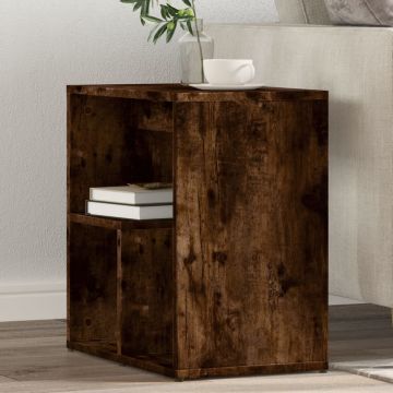 Gossi mese laterale, 2 buc. stejar fumuriu 50x30x50 cm lemn prelucrat