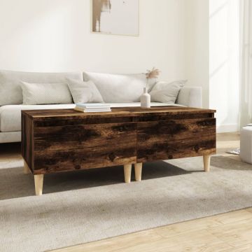 Gossi mese laterale 2 buc. stejar fumuriu 50x46x35 cm lemn compozit
