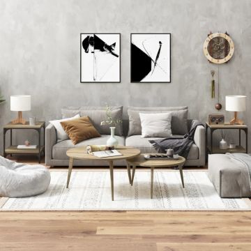 Gossi mese laterale 2 buc. stejar sonoma 40x40x40 cm lemn prelucrat