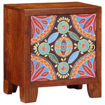 Gossi noptiera 40x30x45 cm din lemn masiv de salcam