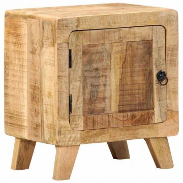 Gossi noptiera 40x32x46 cm lemn masiv mango brut