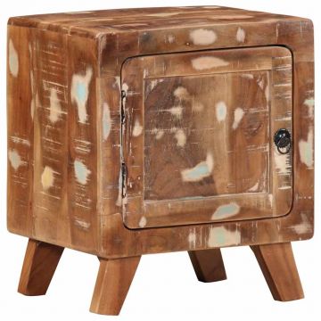 Gossi noptiera 40x32x46 cm lemn masiv recuperat