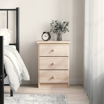Gossi noptiera alta, 41x35x55,5 cm, lemn masiv de pin