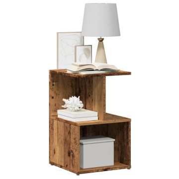 Gossi noptiera din lemn vechi 35x35x55 cm lemn prelucrat