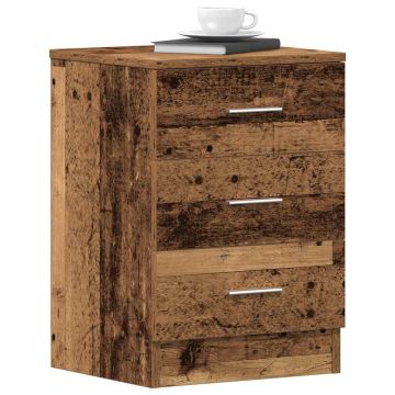 Gossi noptiera din lemn vechi 38x35x55 cm lemn prelucrat