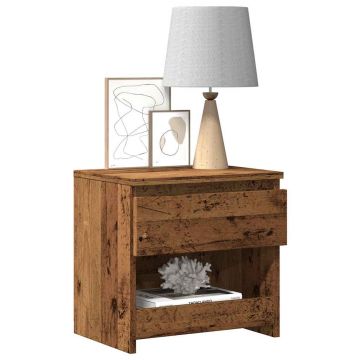 Gossi noptiera din lemn vechi 40x30x39 cm lemn prelucrat