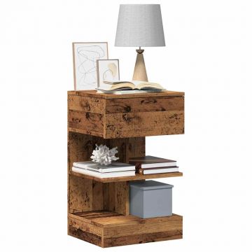 Gossi noptiera lemn vechi 40x35x65 cm lemn prelucrat